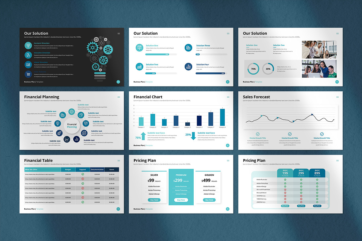 Business Plan Presentation Template, a Presentation Template by CreativeSlides (Photo 12 of 22)