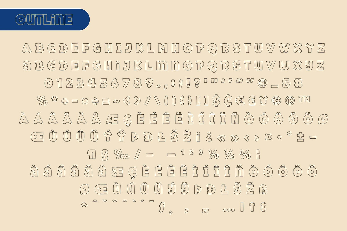 Fox Dinky : 4 Font Styles, a Symbol Font by Fox7 By Rattana (Photo 11 of 14)