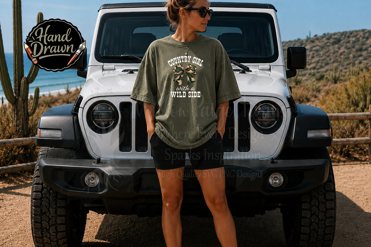 Country Girl With a Wild Side Camo, an Object Illustration by Willow Paige Farms (Photo 4 of 5)