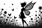 Silhouette of Fairy with Butterflie, an Illustration by Amazin_art (Thumbnail 11 of 21)