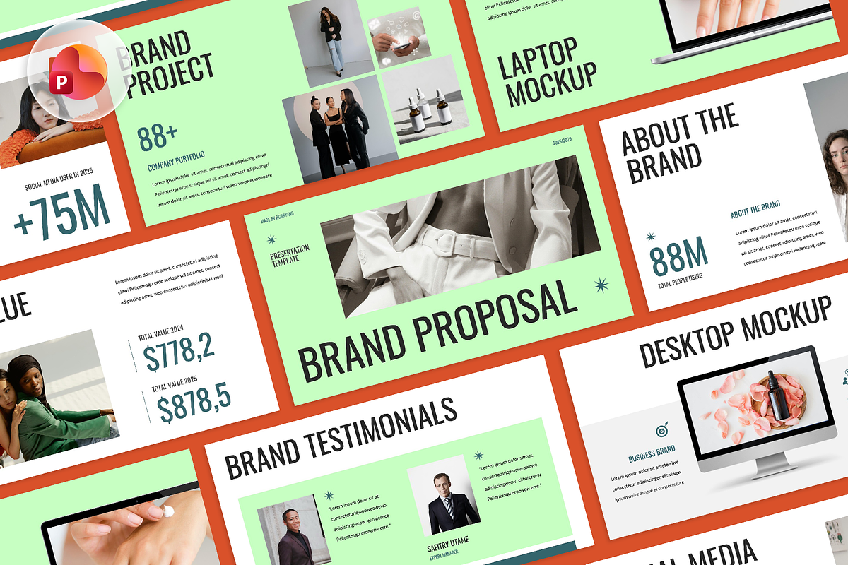 Brand Proposal PowerPoint, a Presentation Template by rgbryand (Photo 1 of 7)