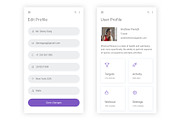 Fitness & Gym Workout Adobe XD App, an UI Kit Template by themelove (Thumbnail 4 of 9)