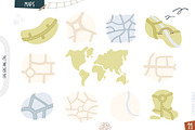 Map Creator Vector Bundle, an Animal Illustration by Brandianna (Thumbnail 10 of 16)