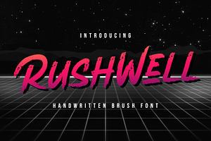 Rushwell - Brush Font