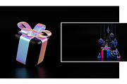 Holographic Christmas 3D Set, a Decorative Illustration by Lunarts Studio (Thumbnail 8 of 8)