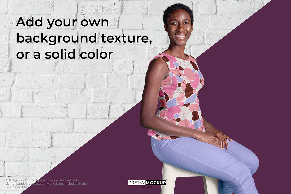 Sleeveless Top & Jeans Mockup, a Books & Magazine Mockup by Pret-a-Mockup (Photo 4 of 7)