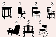 Furniture Dingbats Font, a Symbol Font by Minimalartstudio (Thumbnail 8 of 11)