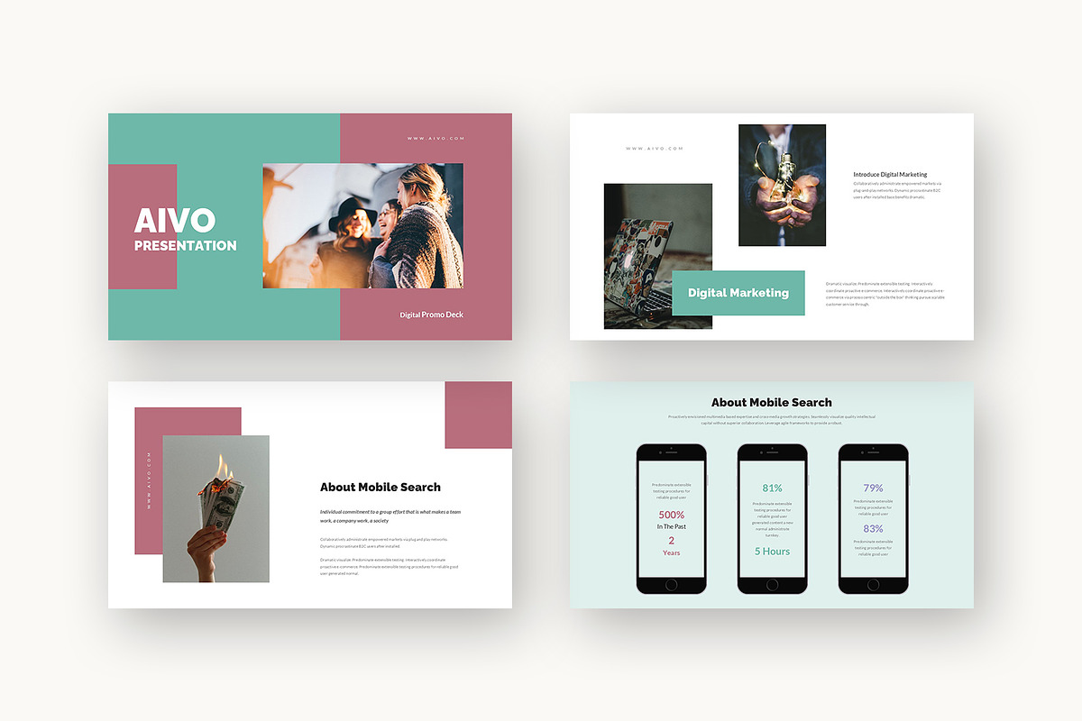 Aivo : Digital Promo Google Slides, a Presentation Template by Punkl Camp (Photo 2 of 16)
