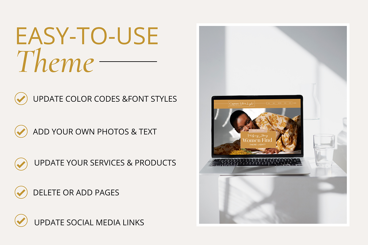 Wix Websit Template | Capture Light, a Wix Template by Turia Avenue (Photo 3 of 6)