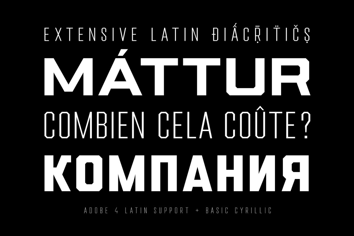 Drone Ranger PRO Font Family preview 7