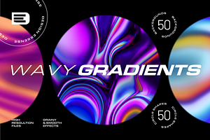 Surreal Waves - 50 Backgrounds