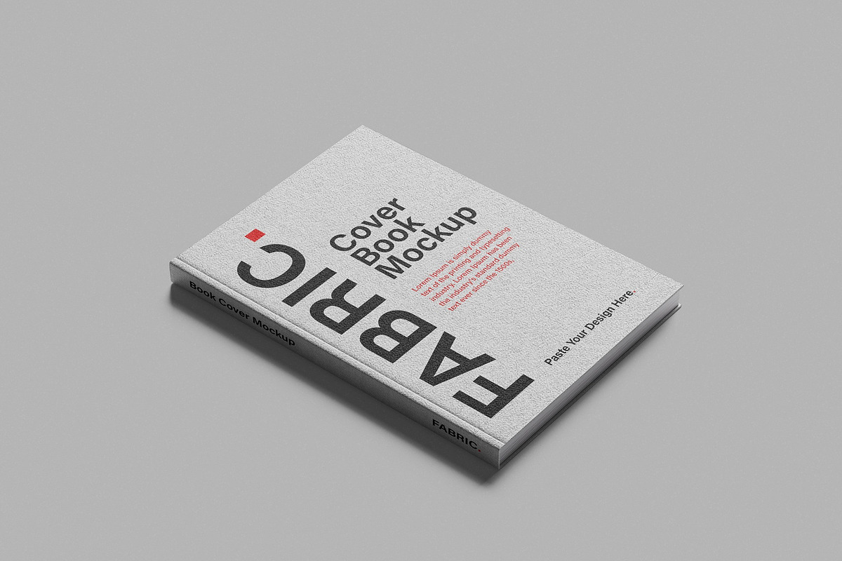 A4 Fabric Book Cover Mockup, a Books & Magazine Mockup by UFR_GRAPHIC (Photo 2 of 4)