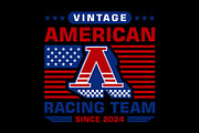 Vintage American Racing Graphic Art, a Branding & Logo Template by Buqancreative (Thumbnail 2 of 2)