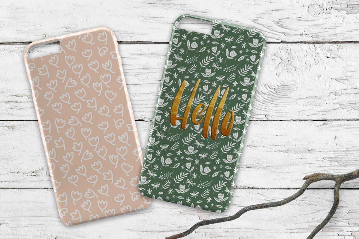 Simple Floral Pattern Collection, a Pattern Graphic by Shelly Laslo Illustration (Photo 4 of 5)