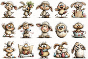 Whimsical Easter Animal Clipart, an Illustration by OK Design (Thumbnail 3 of 6)