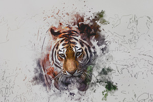 Watercolor Ink Art Action