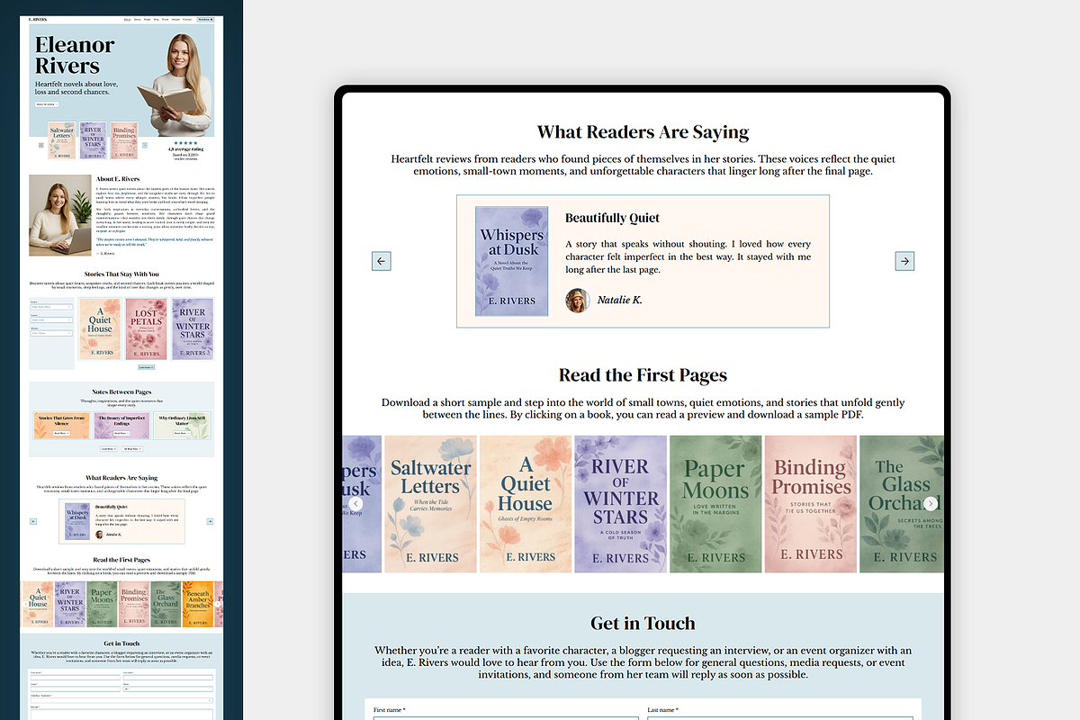 Author - Wix Studio Website, a Wix Template by Kitteeh (Photo 10 of 13)