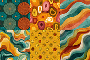 Retro Groovy Digital Papers Bundle, a Texture Illustration by DreamPrint404 (Thumbnail 3 of 5)