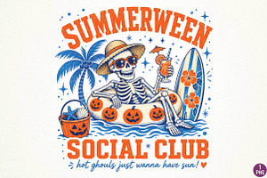 Summer Beach Sublimation Design, a Seasonal Illustration by DreamPrint404