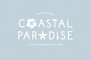 Coastal Paradise - Cute Summer Font, a Handwritten Font by simpleblues (Thumbnail 1 of 12)