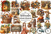 Autumn Cottagecore Clipart, an Illustration by OK Design (Thumbnail 1 of 5)