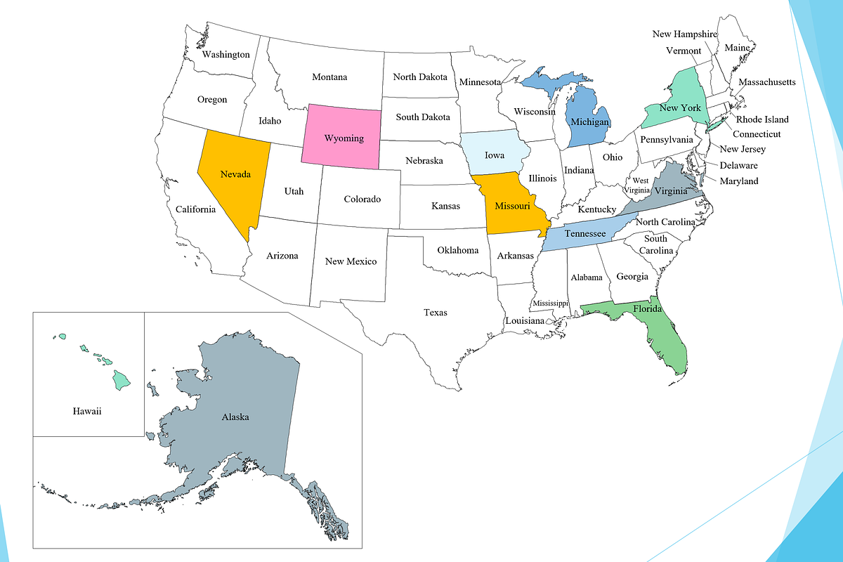 United States Map for Power Point, a Presentation Template by DigitalDesignsLaura (Photo 2 of 3)
