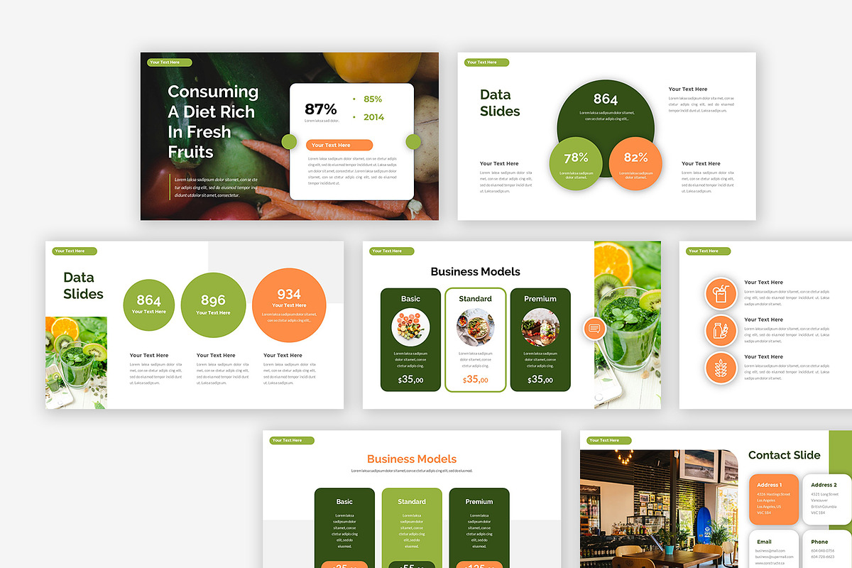 Fresh Food Health Care Powerpoint, a Presentation Template by Robs Daily Design (Photo 6 of 8)