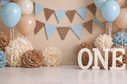 Brown Blue Birthday Backdrop (JPEG), a Layer Style Add-On by Wild Honey Design Co. (Thumbnail 2 of 2)