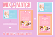 Bright Pastel Email Templates, an Email Template by SunshineStudioBoutique (Thumbnail 4 of 9)