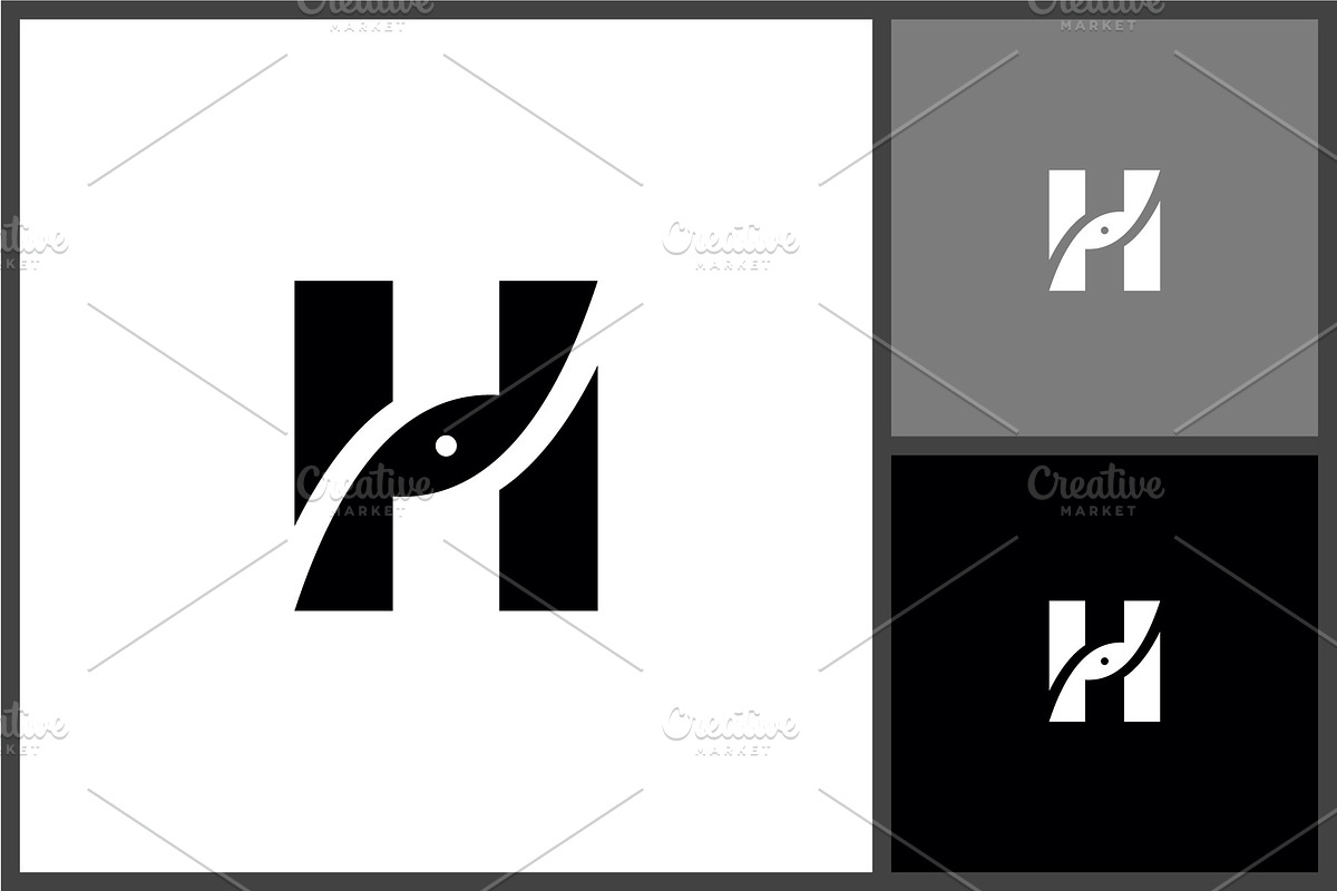 Abstract Letter H Logo Icon, a Branding & Logo Template by quadrazo