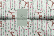 Cute Deers Card and Pattern, a Pattern Graphic by SirenaArt (Thumbnail 13 of 13)