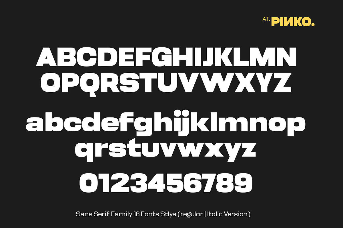 AT Pinko, a Sans Serif Font by Ardyanatypes (Photo 8 of 12)