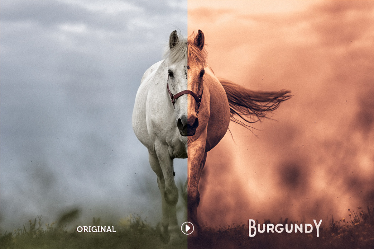 Burgundy Lightroom Preset Pack preview 4