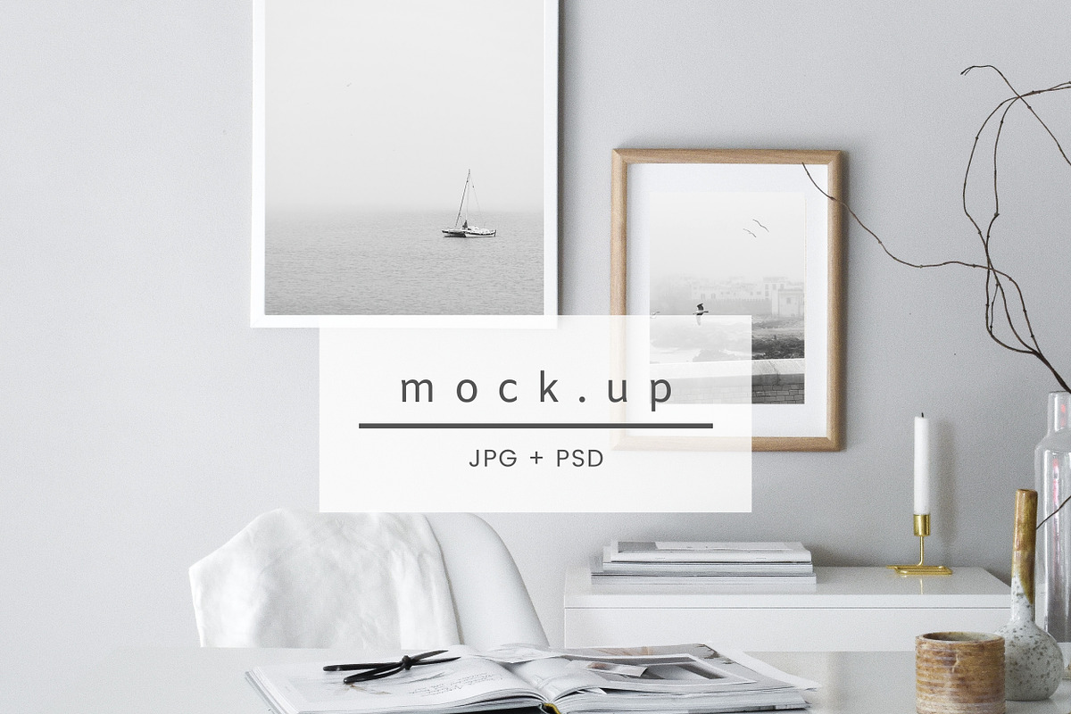 Frame mock up, interior mockup, a Mockup by VISTYLE STUDIO (Photo 1 of 2)