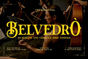 Belvedrò – Versatile Vintage Serif, a Serif Font by Brand Earth (Thumbnail 1 of 8)