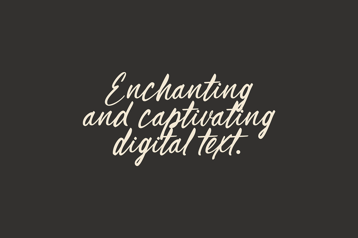 Bring of Hope, a Script Font by Letteratom (Photo 4 of 9)