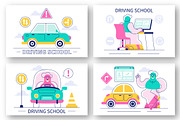 10 Driving School Illustration, a Transportation Illustration by denayunebgt (Thumbnail 3 of 4)