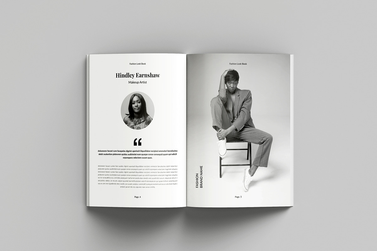 Fashion Lookbook Template, a Brochure Template by Spark_Creative (Photo 3 of 17)