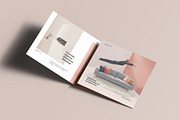 Tri-Fold Square Brochure Mock-up, an Advertising Mockup by Yogurt86 (Thumbnail 11 of 16)