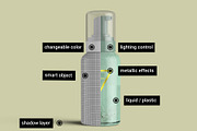 Foaming Soap Dispenser Bottle Mockup, a Cups & Container Mockup by Digitalphaser (Thumbnail 2 of 8)