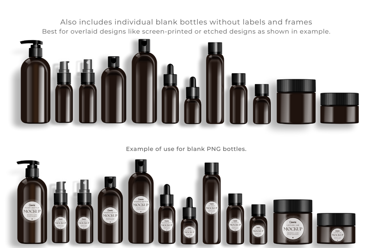 Cosmetic Containers 1, Canva Mockups, a Cups & Container Mockup by Mockup Scene (Photo 9 of 23)