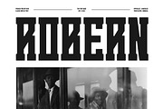 Robern || Modern Tall Condensed Seri, a Slab Serif Font by Ermedia Studio (Thumbnail 1 of 10)