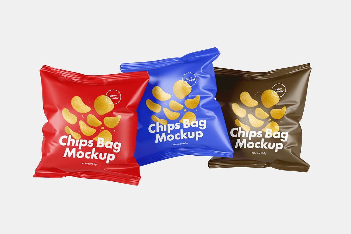 Chips Bag Packaging Mockups, a Packaging Mockup by artimasa (Photo 4 of 5)