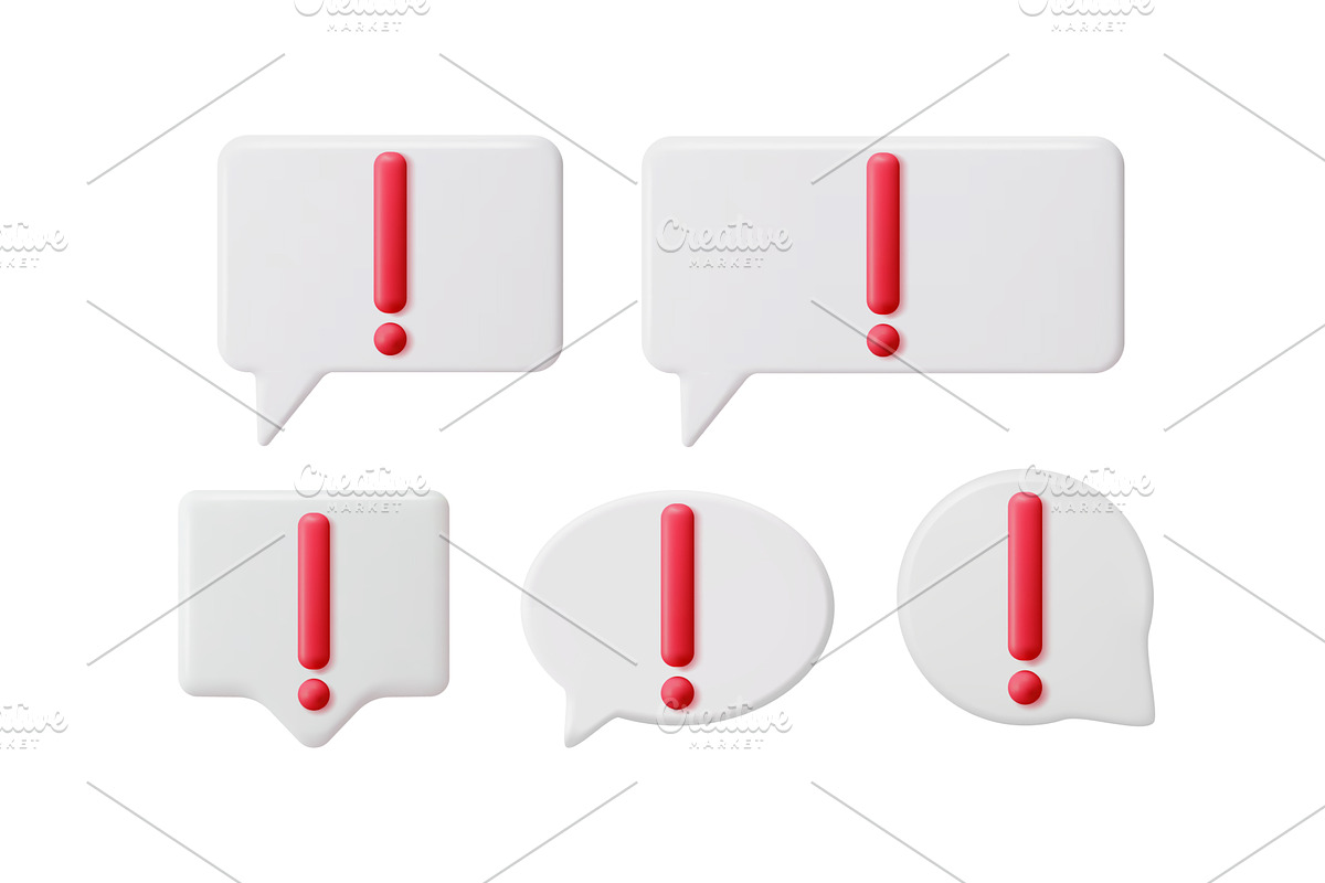 Several white speech bubbles with, an Object Illustration by Abscent
