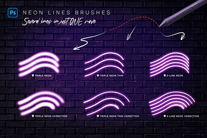 Glowing Neon Photoshop Brushes