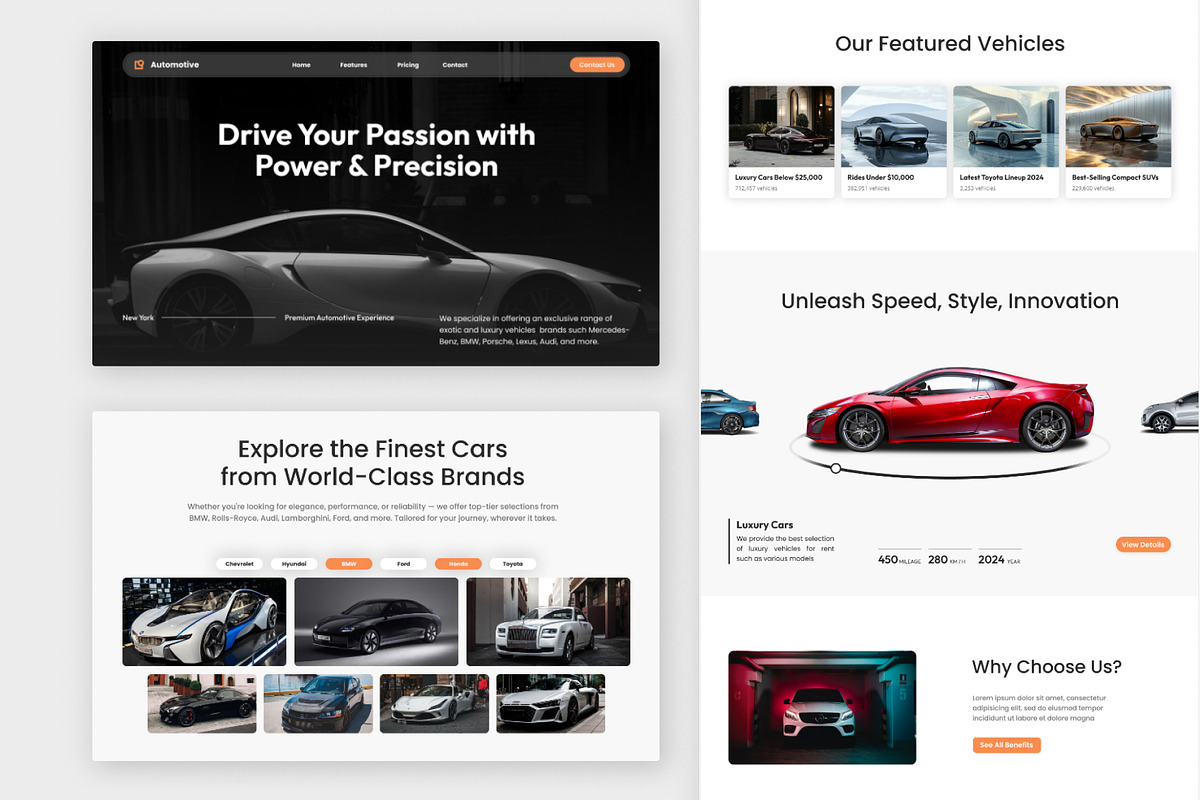 Automotive Landing Page, a Landing Page Template by Antstheme (Photo 2 of 2)