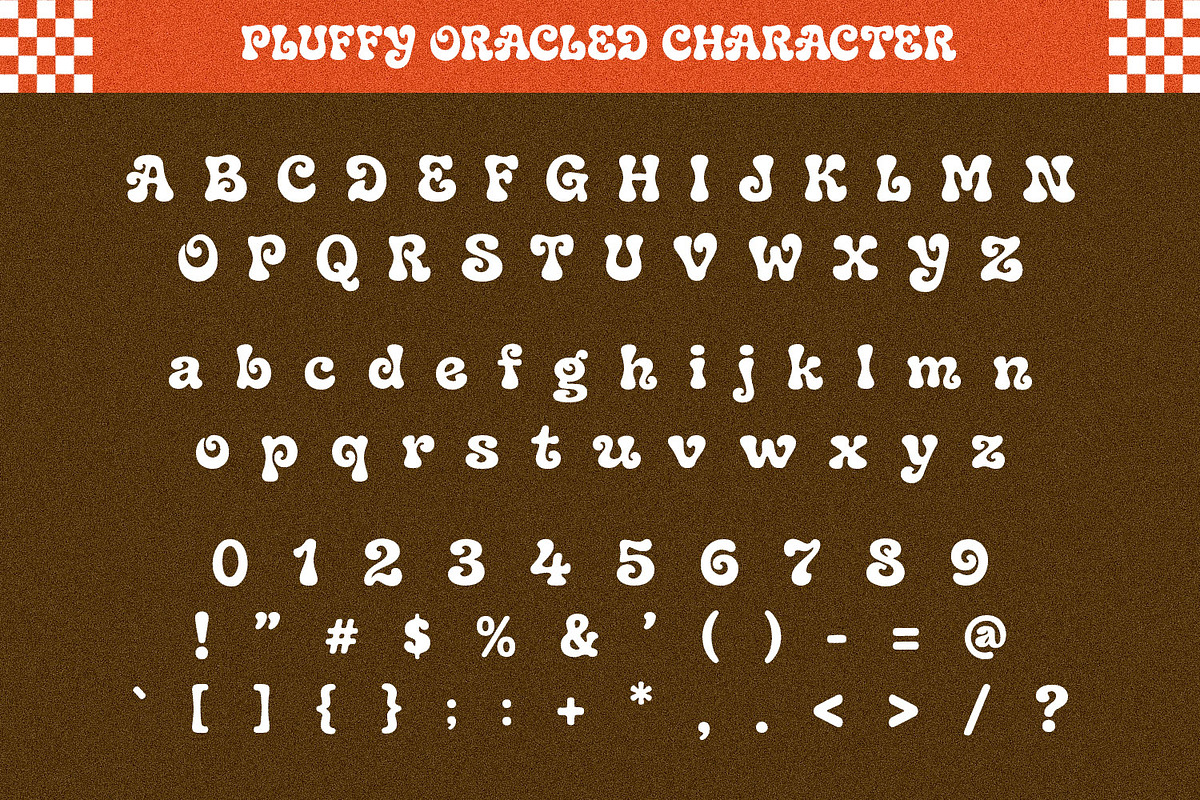 Pluffy Oracled – Groovy Retro Vibes, a Handwritten Font by Black Junst (Photo 11 of 13)