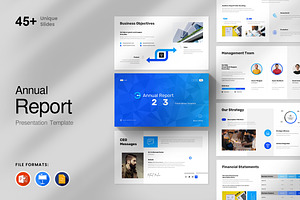 Annual Report Presentation Template, a Presentation Template by GenerousArt