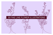 30 FineLine Flowers, an Illustration by Inkwell Supply Co (Thumbnail 14 of 15)
