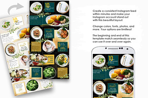 FOOD BLOG Instagram Puzzle / CANVA